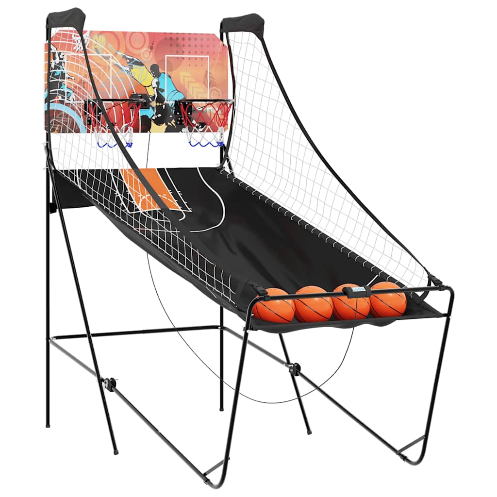 vidaXL Automat do gry w koszykówkę z 4 piłkami dla 2 graczy
