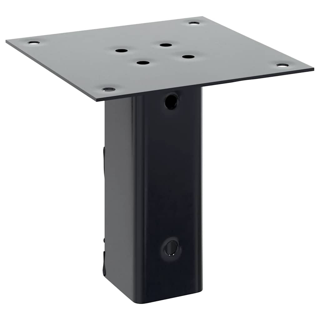 vidaXL Podstawy słupków kwadratowe 12 szt. Stal malowana proszkowo