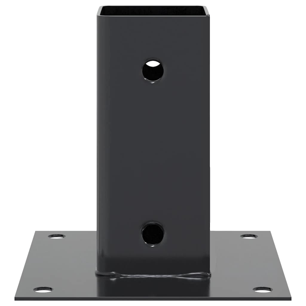 vidaXL Podstawy słupków kwadratowe 12 szt. Antracyt 71x71 mm