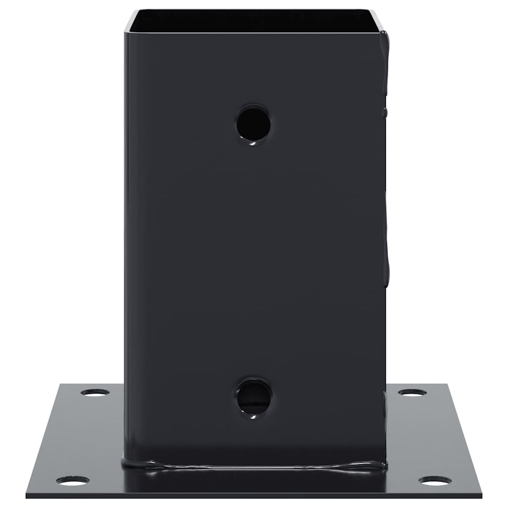 vidaXL Podstawy słupków kwadratowe 12 szt. Antracyt 81x81 mm