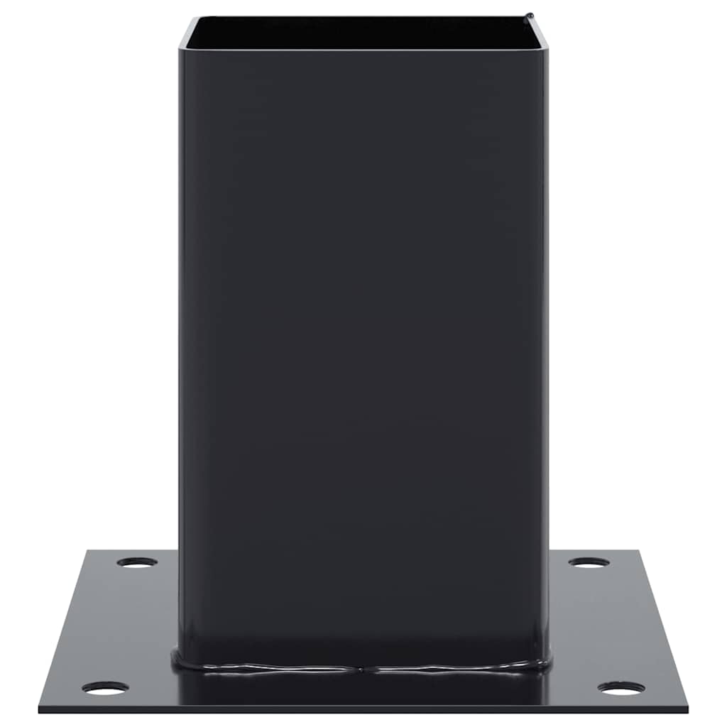 vidaXL Podstawy słupków kwadratowe 12 szt. Antracyt 81x81 mm