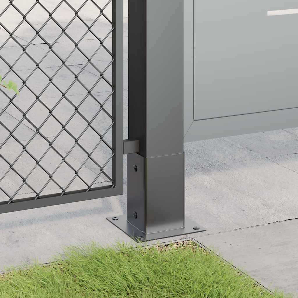 vidaXL Podstawy słupków kwadratowe 12 szt. Antracyt 91x91 mm