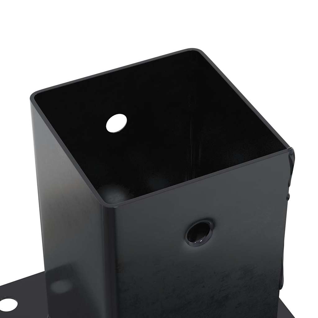 vidaXL Podstawy słupków kwadratowe 12 szt. Antracyt 91x91 mm