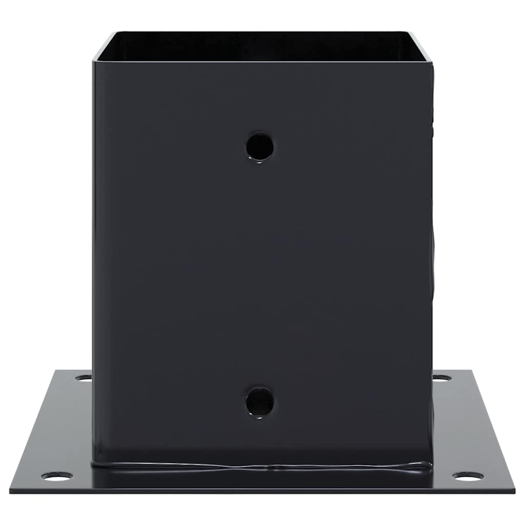 vidaXL Podstawy słupków kwadratowe 4 szt. Antracyt 101x101 mm