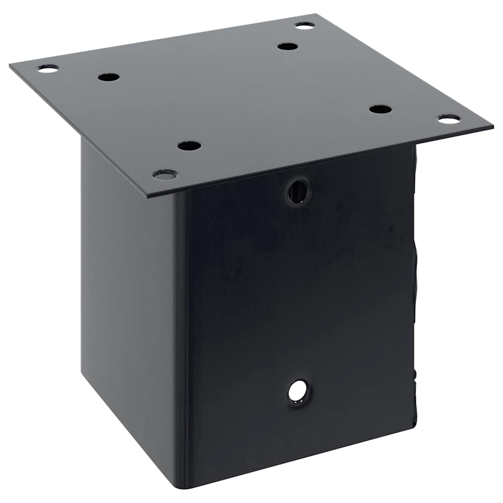 vidaXL Podstawy słupków kwadratowe 12 szt. Antracyt 101x101 mm