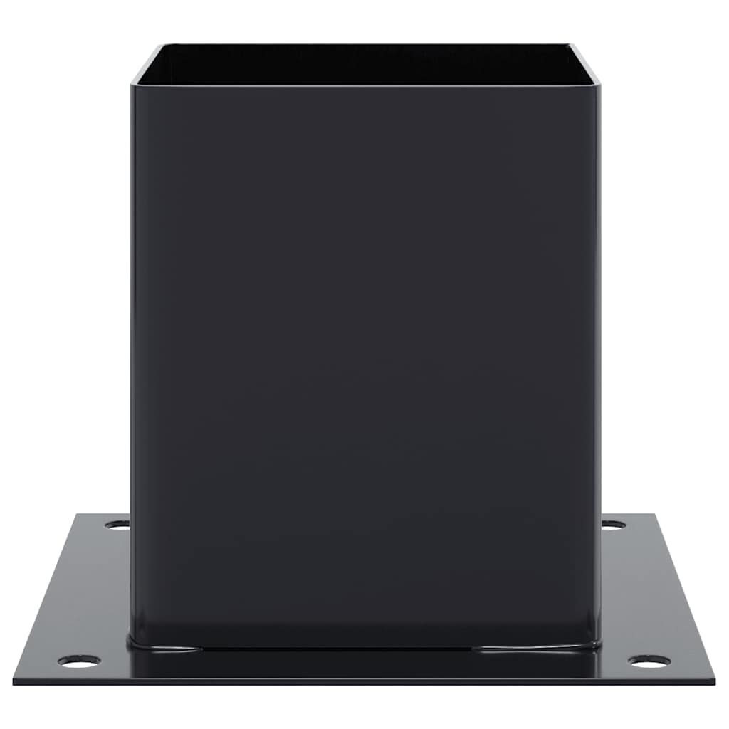 vidaXL Podstawy słupków kwadratowe 12 szt. Antracyt 101x101 mm