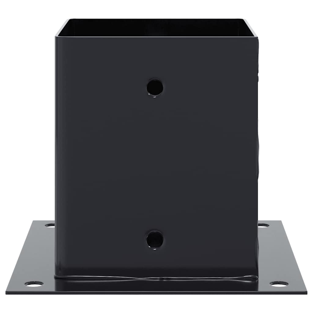 vidaXL Podstawy słupków kwadratowe 12 szt. Antracyt 121x121 mm