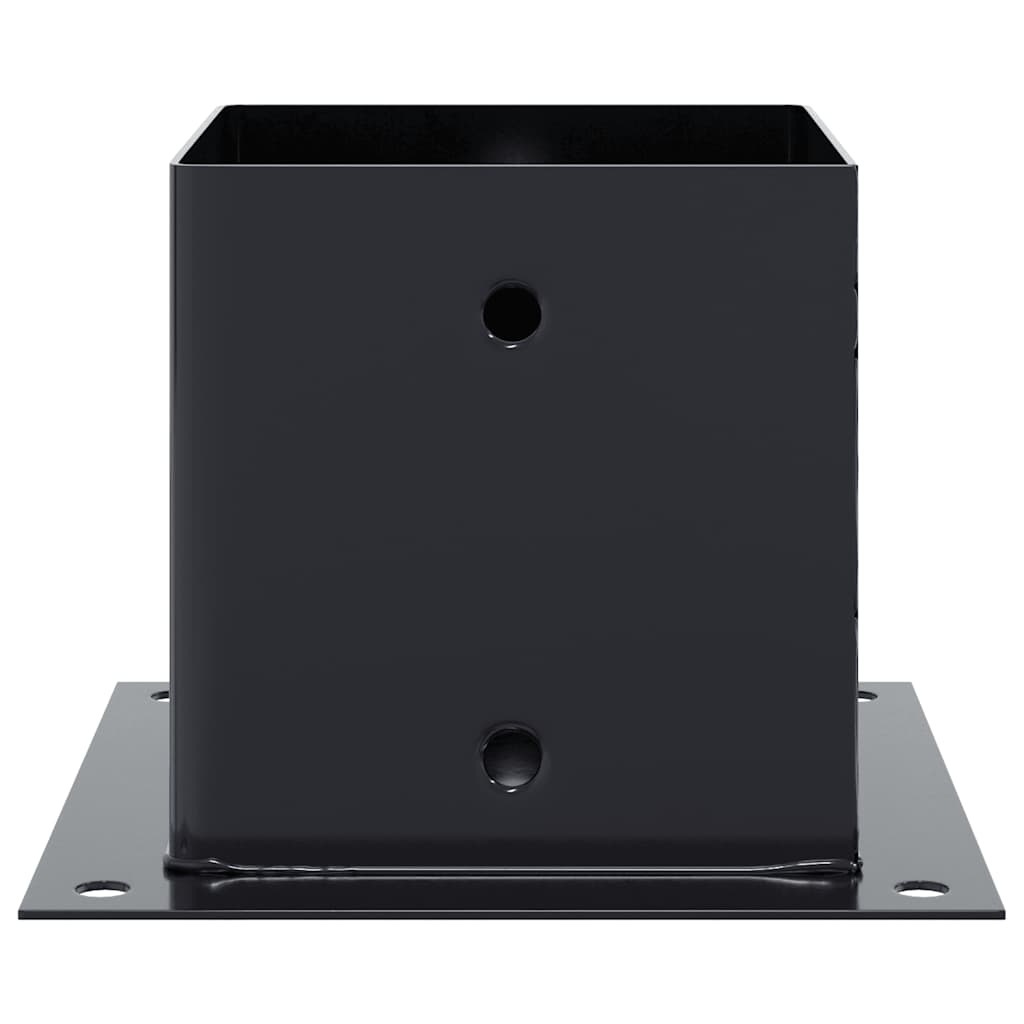 vidaXL Podstawy słupków kwadratowe 4 szt. Antracyt 141x141 mm