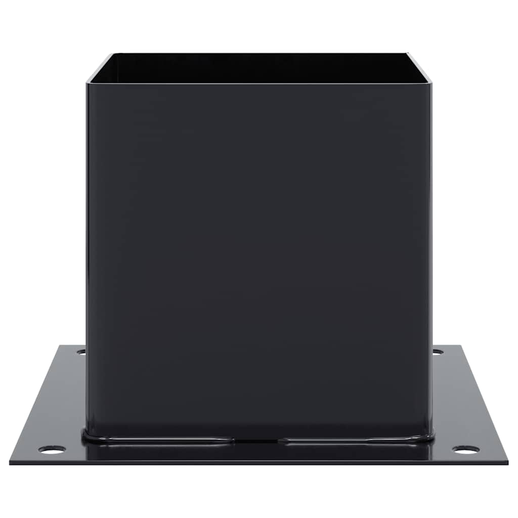 vidaXL Podstawy słupków kwadratowe 12 szt. Antracyt 141x141 mm