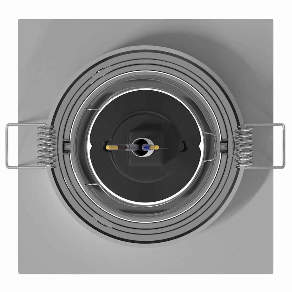 vidaXL Reflektor 24 pcs Srebrny 9 x 9 x 2 cm Aluminium