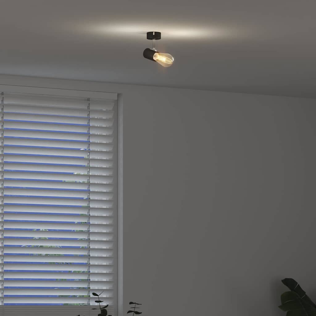 vidaXL Reflektor sufitowy Czarny 6,5 x 6 x 11,5 cm Metal