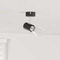 vidaXL Reflektor sufitowy Czarny 6,5 x 6 x 11,5 cm Metal