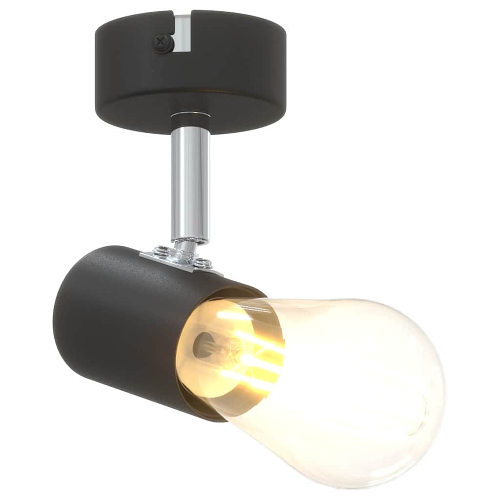 vidaXL Reflektor sufitowy Czarny 6,5 x 6 x 11,5 cm Metal