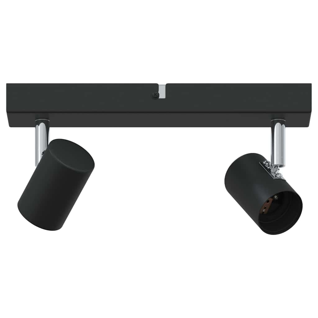 vidaXL Reflektor sufitowy Czarny 26 x 6,5 x 11,5 cm Metal