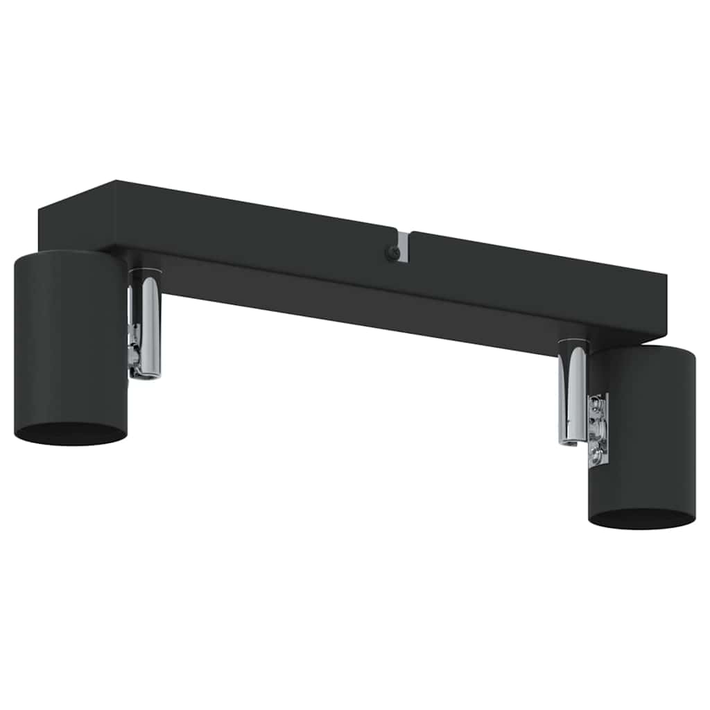 vidaXL Reflektor sufitowy Czarny 26 x 6,5 x 11,5 cm Metal
