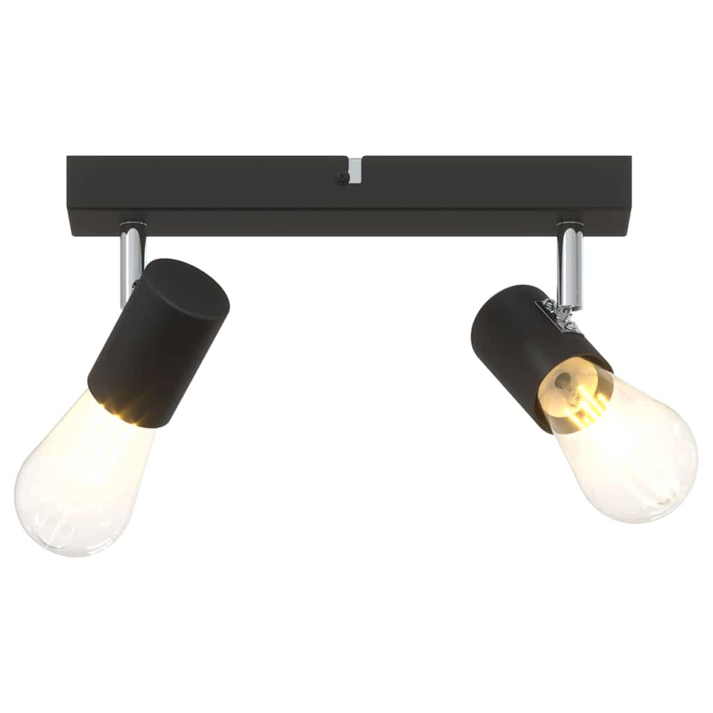 vidaXL Reflektor sufitowy Czarny 26 x 6,5 x 11,5 cm Metal