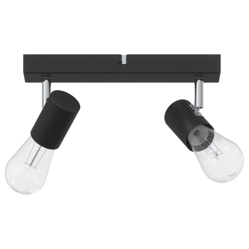 vidaXL Reflektor sufitowy Czarny 26 x 6,5 x 11,5 cm Metal