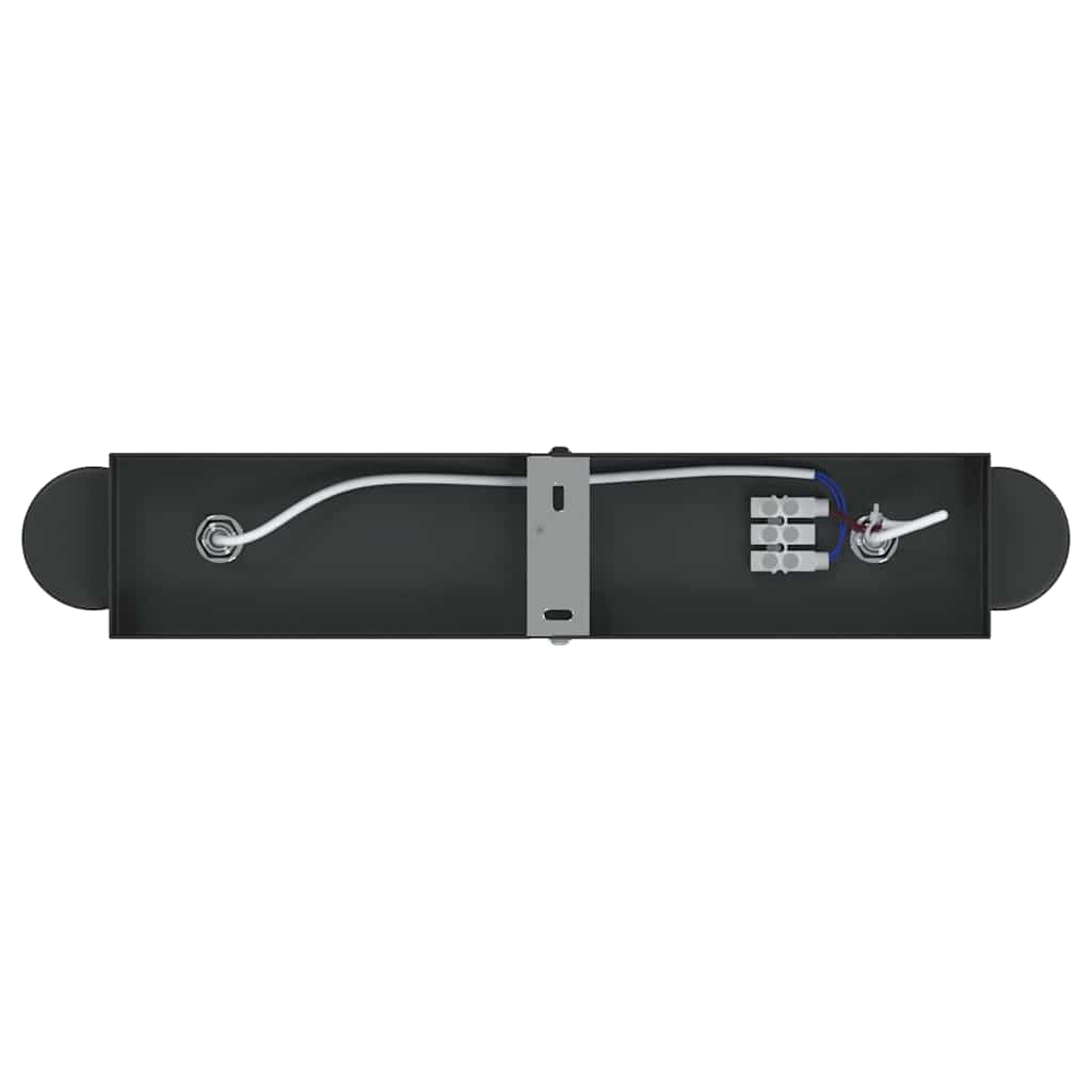 vidaXL Reflektor sufitowy Czarny 26 x 6,5 x 11,5 cm Metal