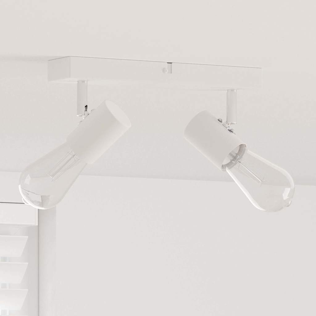 vidaXL Reflektor sufitowy Biały 26 x 6,5 x 11,5 cm Metal