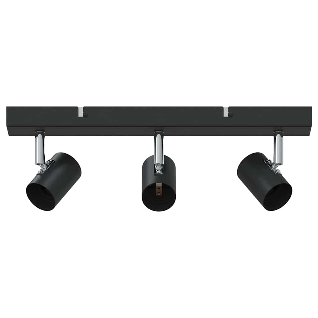 vidaXL Reflektor sufitowy Czarny 38 x 6,5 x 11,5 cm Metal