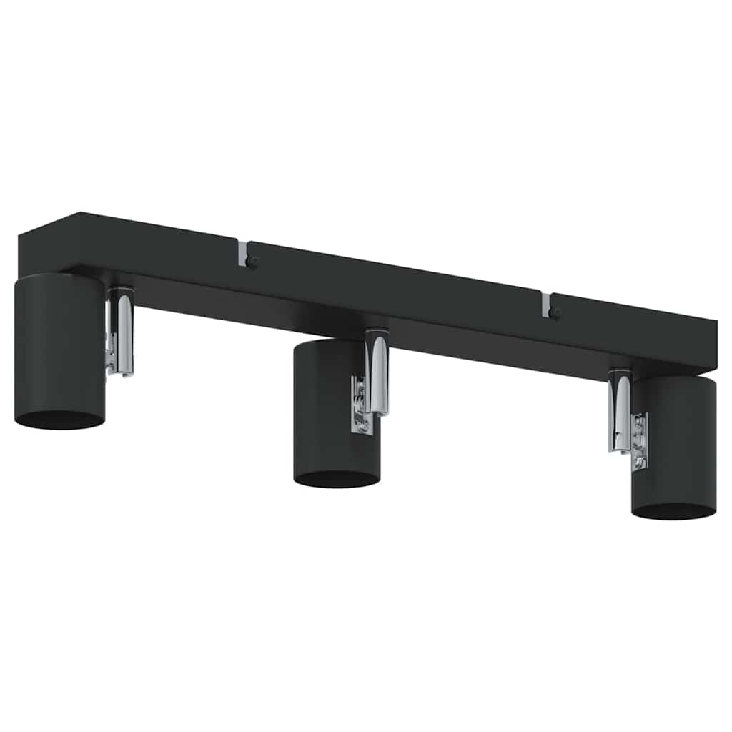 vidaXL Reflektor sufitowy Czarny 38 x 6,5 x 11,5 cm Metal