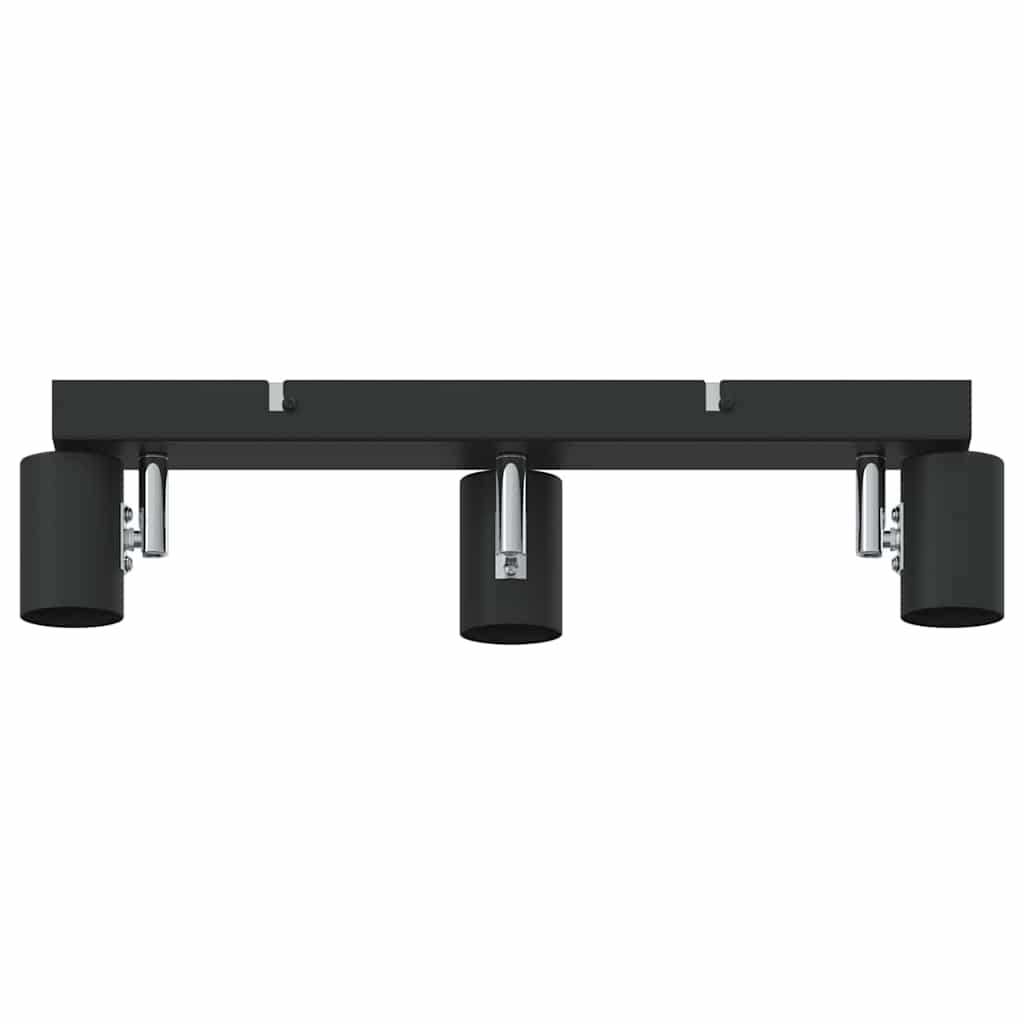 vidaXL Reflektor sufitowy Czarny 38 x 6,5 x 11,5 cm Metal