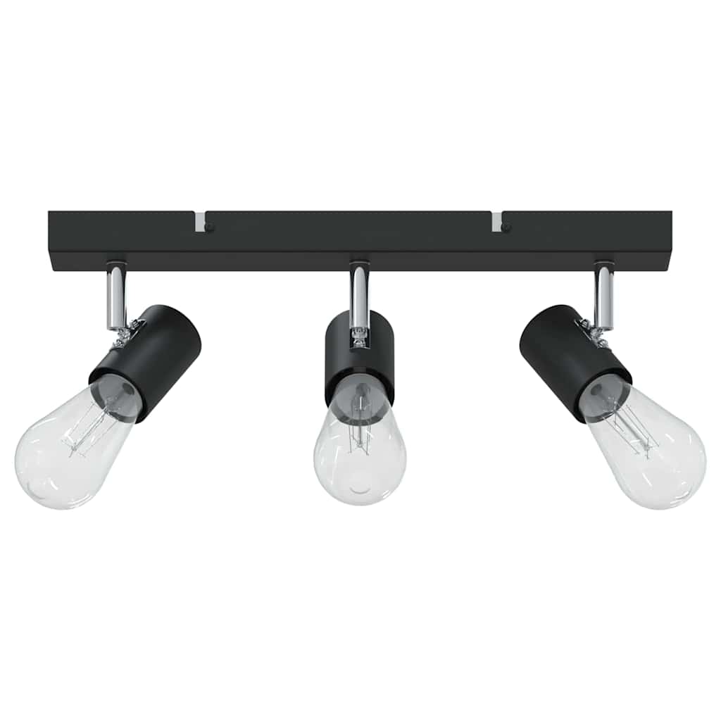 vidaXL Reflektor sufitowy Czarny 38 x 6,5 x 11,5 cm Metal