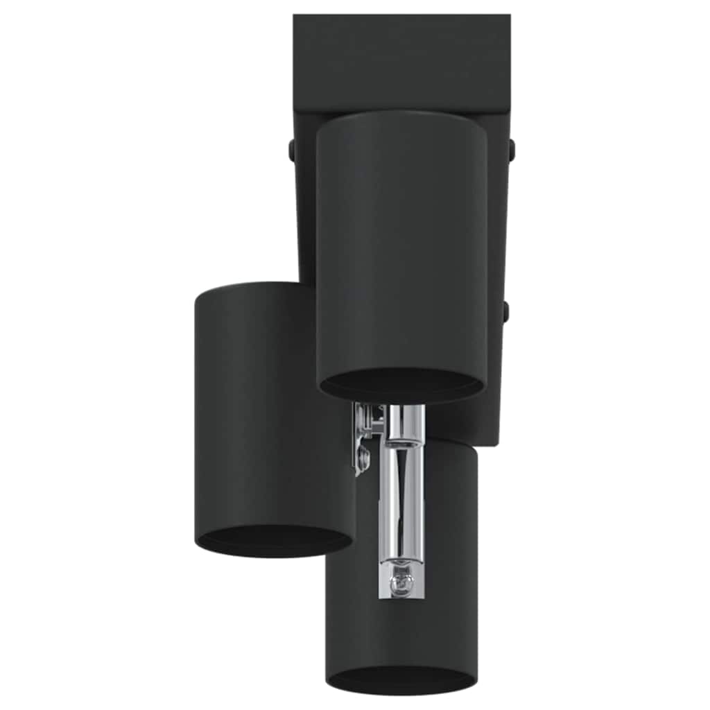 vidaXL Reflektor sufitowy Czarny 38 x 6,5 x 11,5 cm Metal