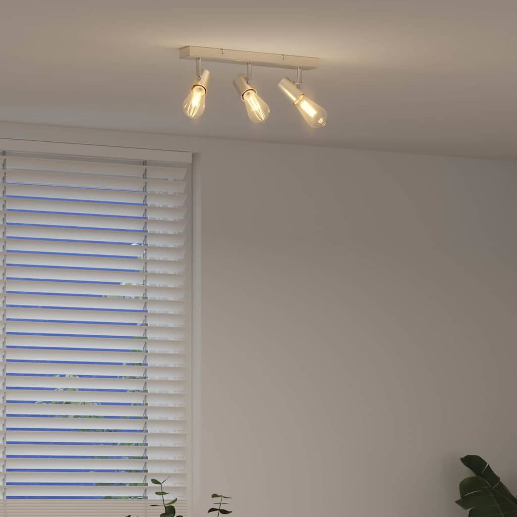 vidaXL Reflektor sufitowy Nikiel 38 x 6,5 x 11,5 cm Metal
