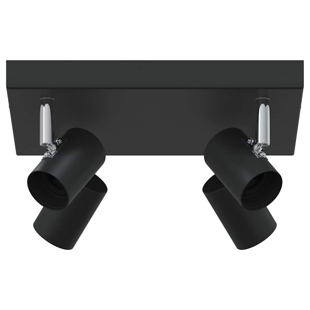 vidaXL Reflektor sufitowy Czarny 26,5 x 26 x 11,5 cm Metal