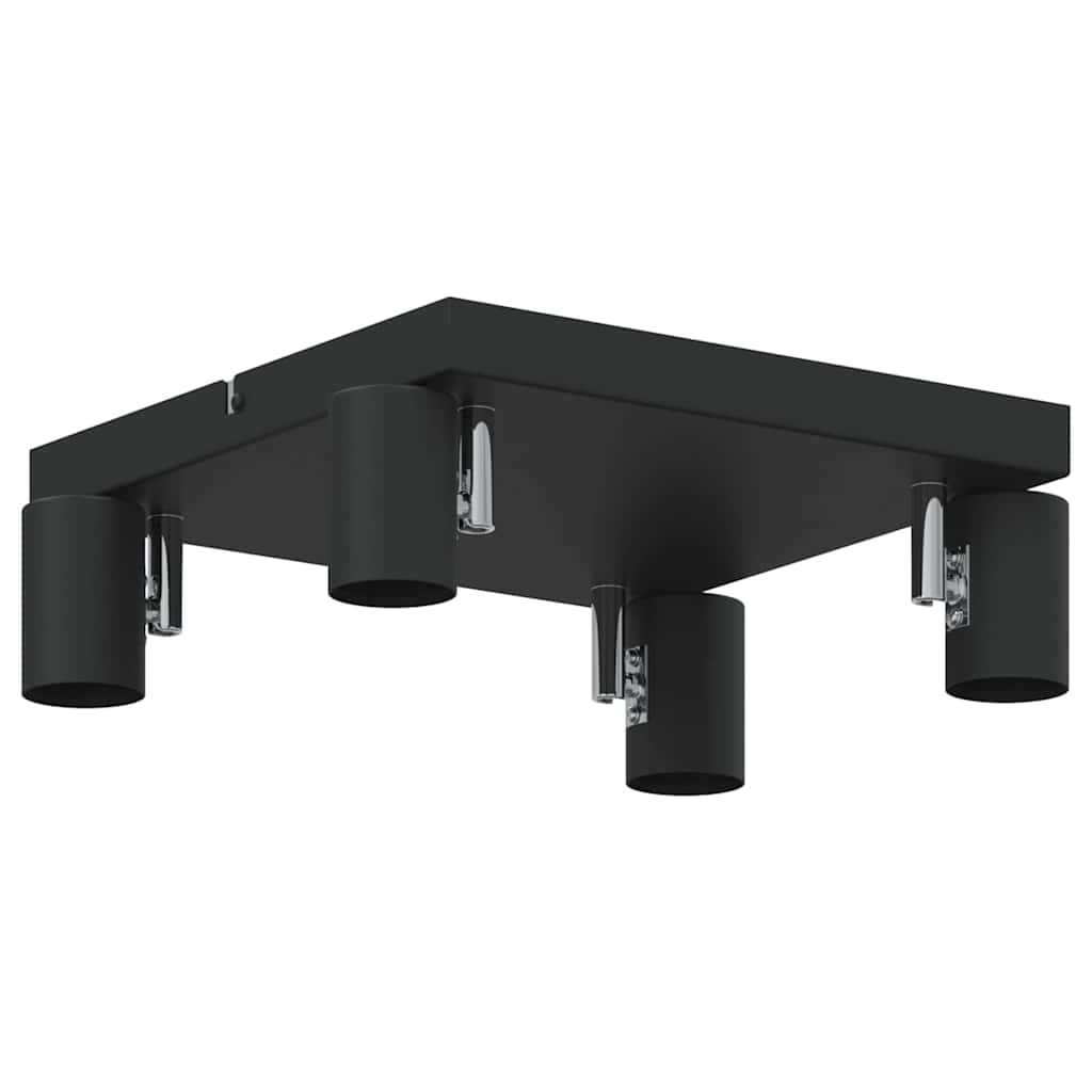 vidaXL Reflektor sufitowy Czarny 26,5 x 26 x 11,5 cm Metal