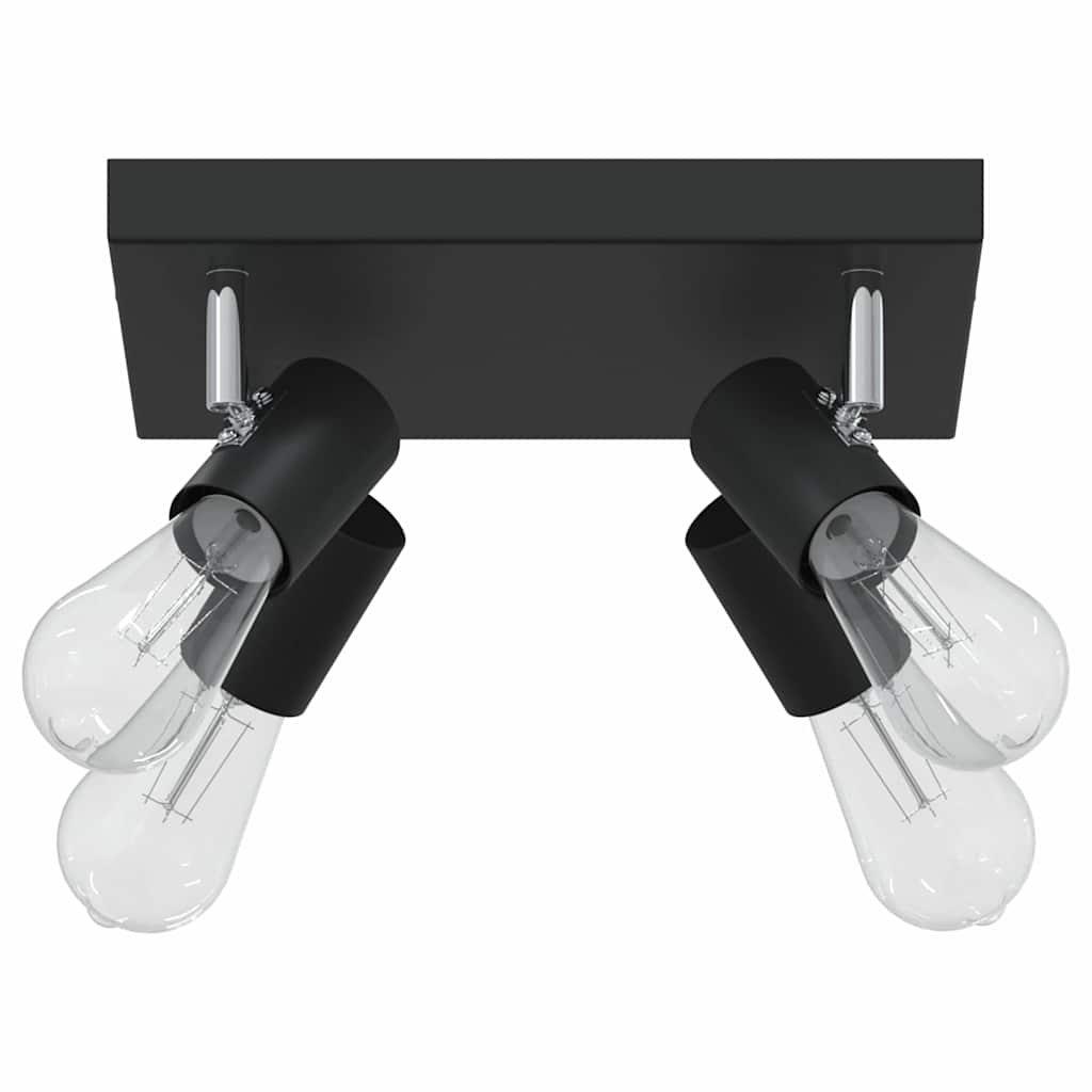 vidaXL Reflektor sufitowy Czarny 26,5 x 26 x 11,5 cm Metal