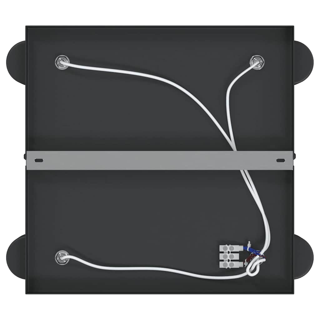 vidaXL Reflektor sufitowy Czarny 26,5 x 26 x 11,5 cm Metal