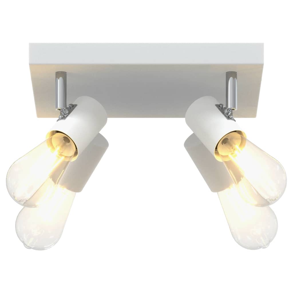 vidaXL Reflektor sufitowy Biały 26,5 x 26 x 11,5 cm Metal