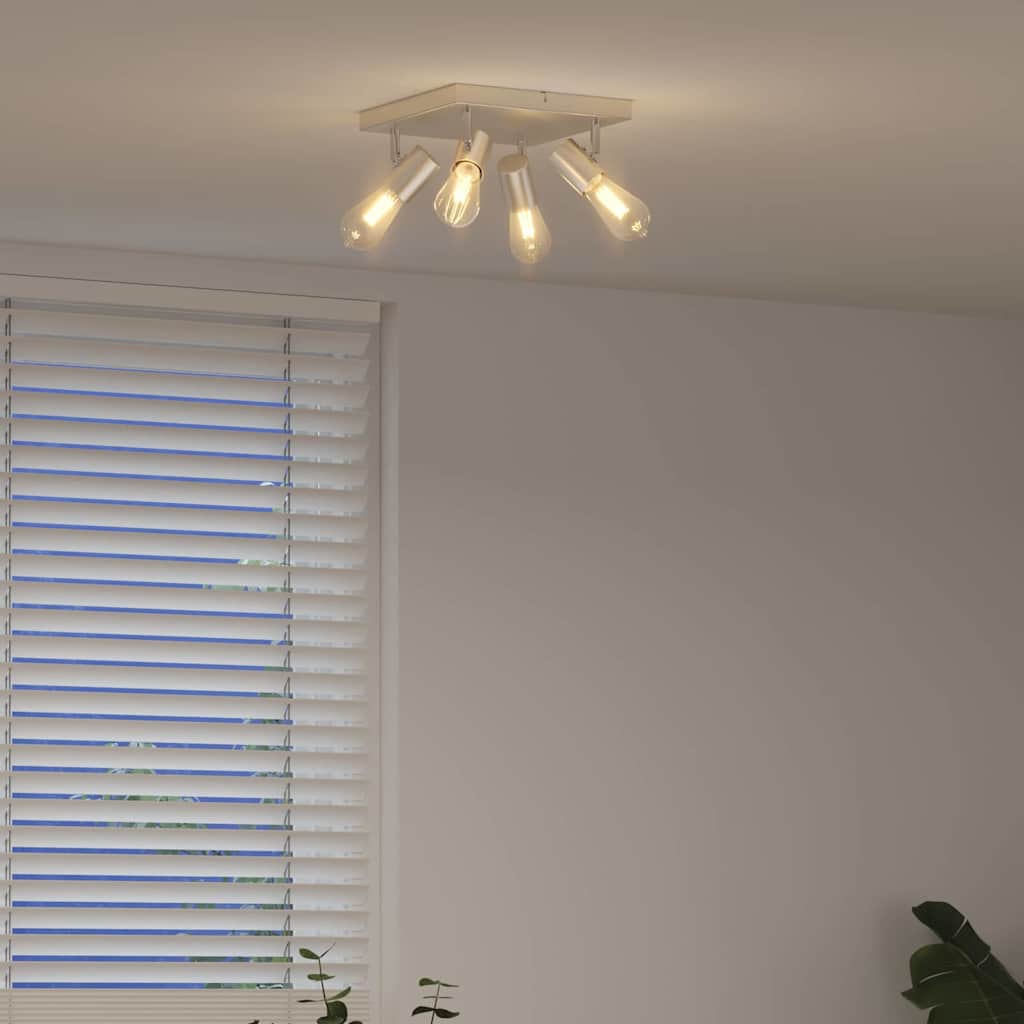 vidaXL Reflektor sufitowy Nikiel 26,5 x 26 x 11,5 cm Metal