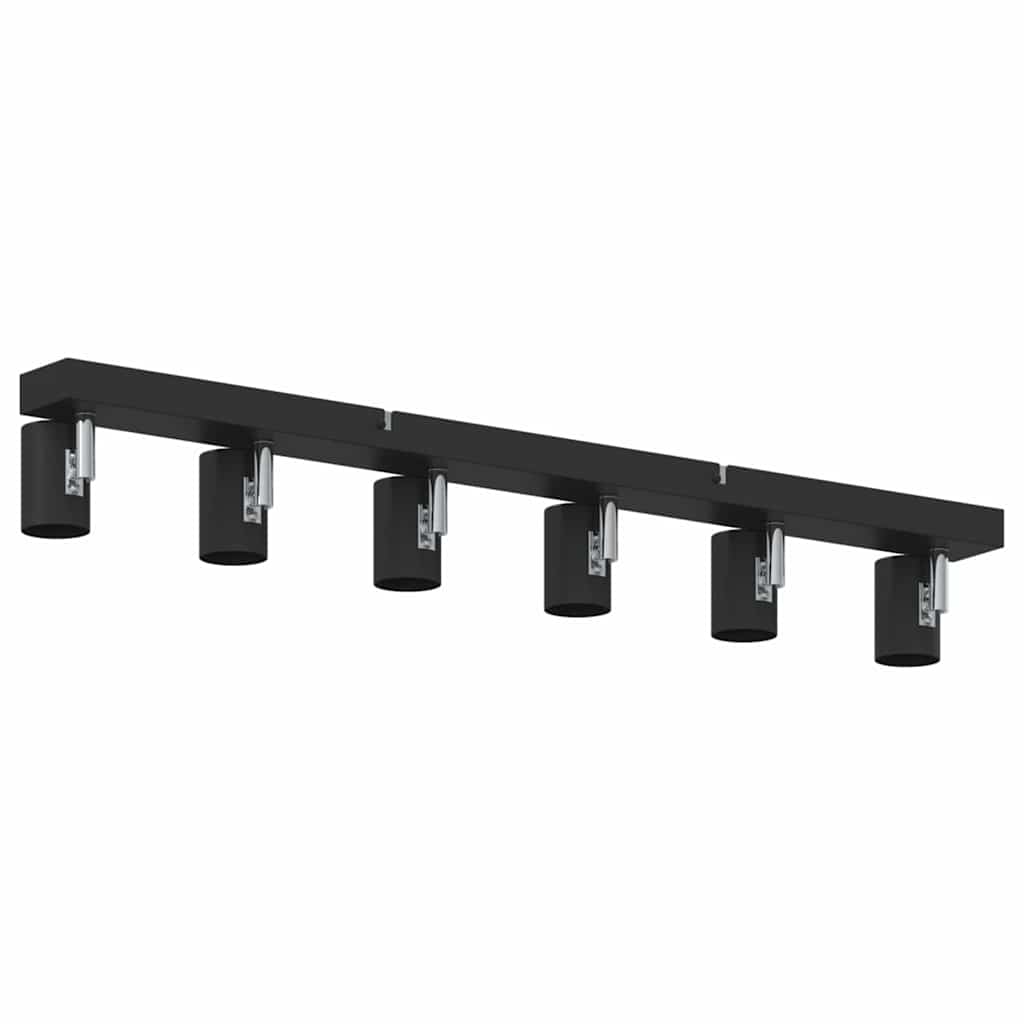 vidaXL Reflektor sufitowy Czarny 73 x 6,5 x 11,5 cm Metal