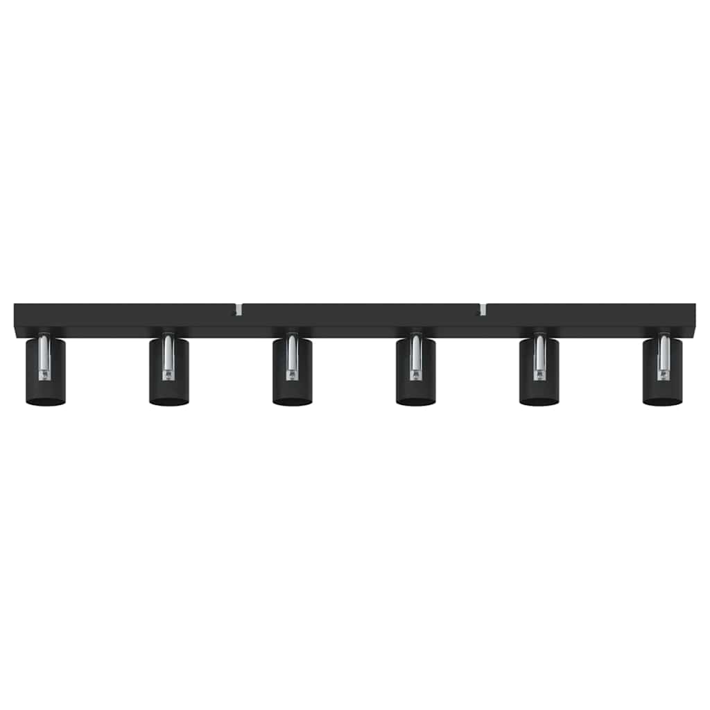 vidaXL Reflektor sufitowy Czarny 73 x 6,5 x 11,5 cm Metal