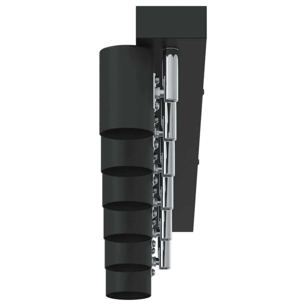 vidaXL Reflektor sufitowy Czarny 73 x 6,5 x 11,5 cm Metal
