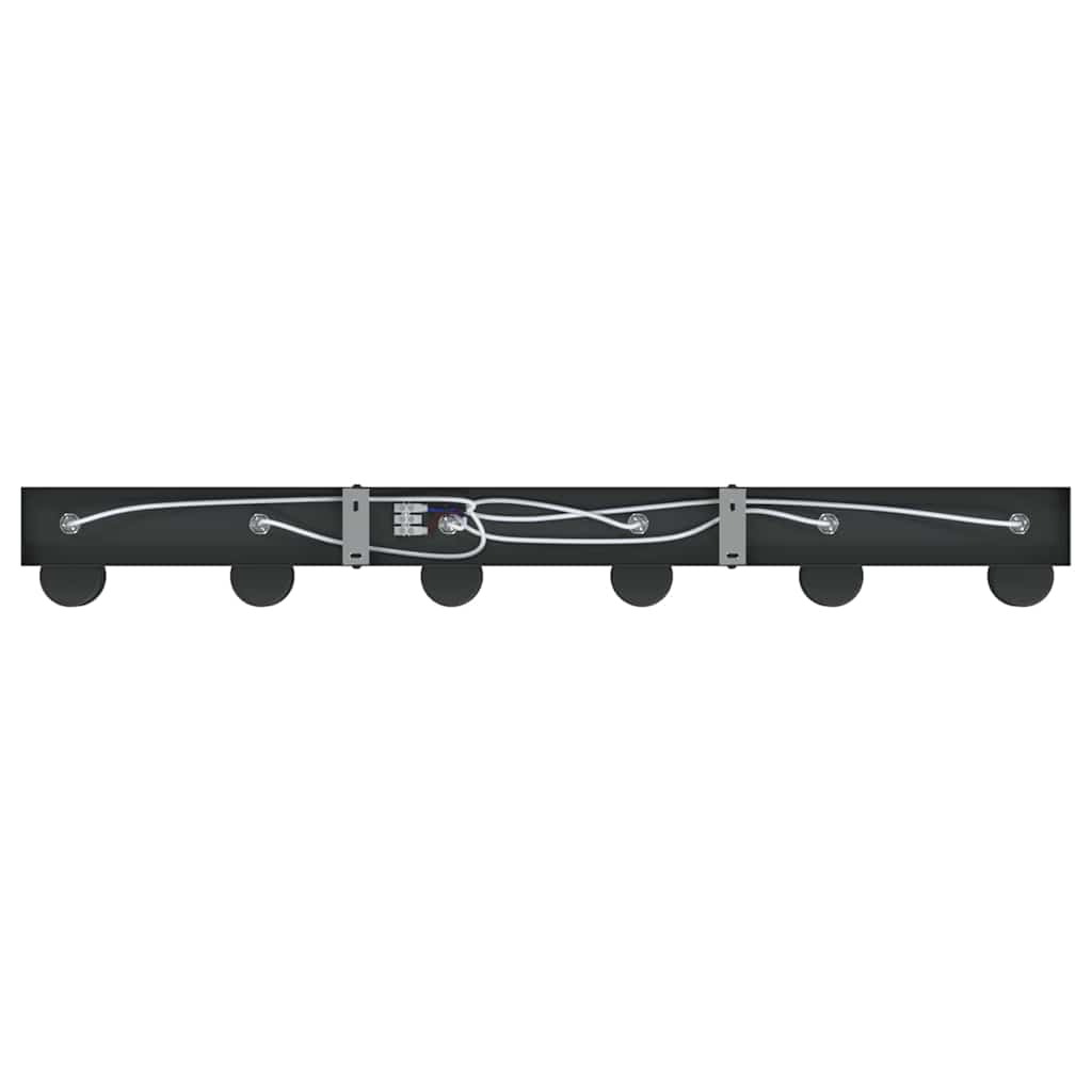 vidaXL Reflektor sufitowy Czarny 73 x 6,5 x 11,5 cm Metal