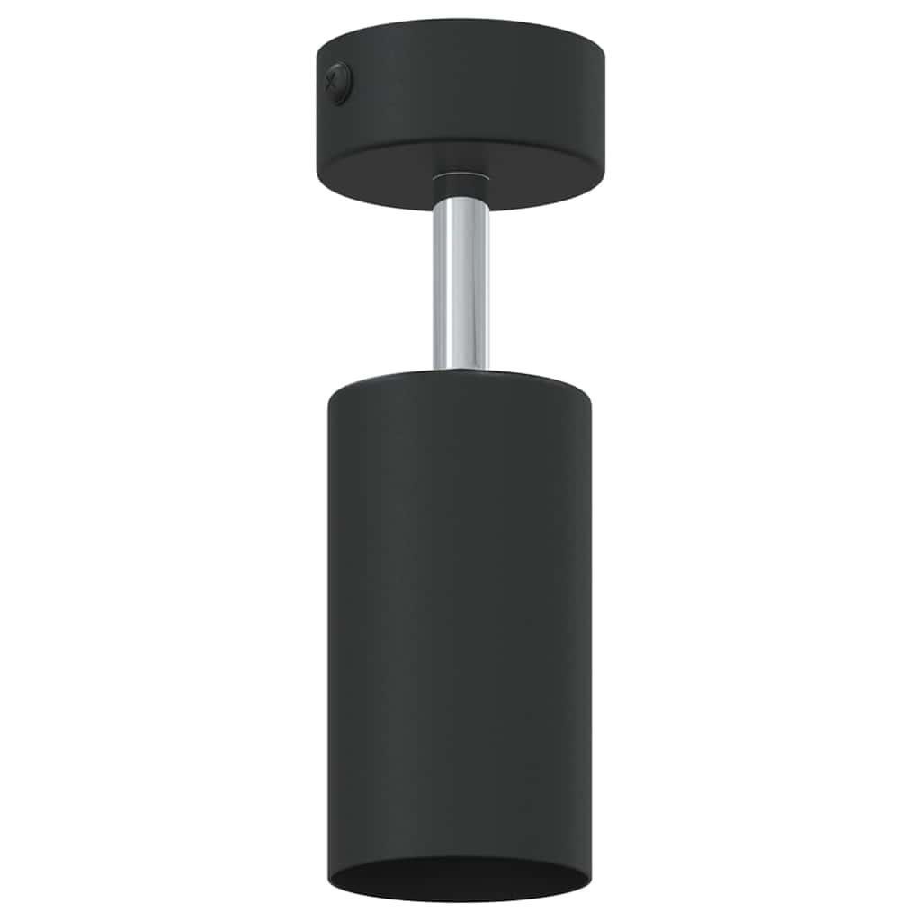 vidaXL Reflektor sufitowy Z reflektorami Czarny 6 x 6 x 16 cm Metal