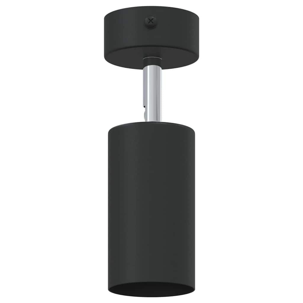 vidaXL Reflektor sufitowy Z reflektorami Czarny 6 x 6 x 16 cm Metal
