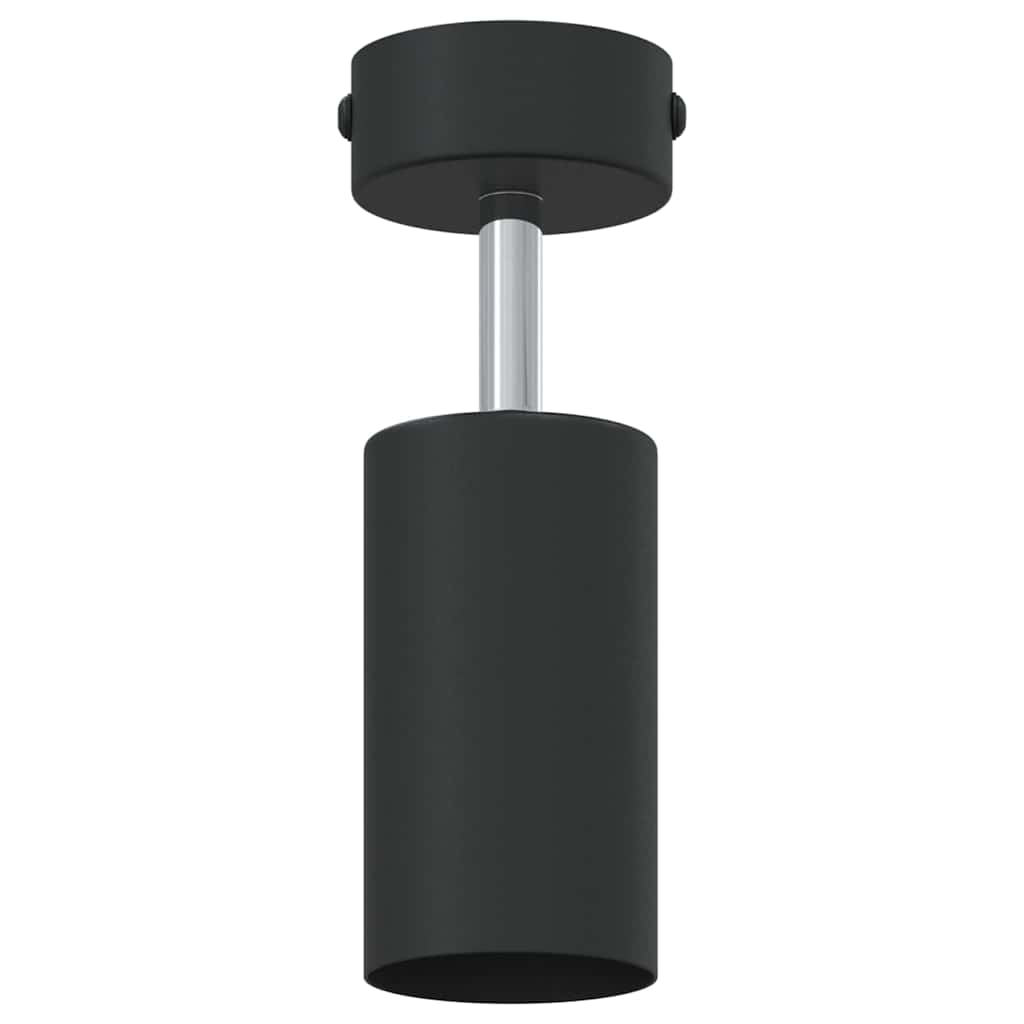 vidaXL Reflektor sufitowy Z reflektorami Czarny 6 x 6 x 16 cm Metal
