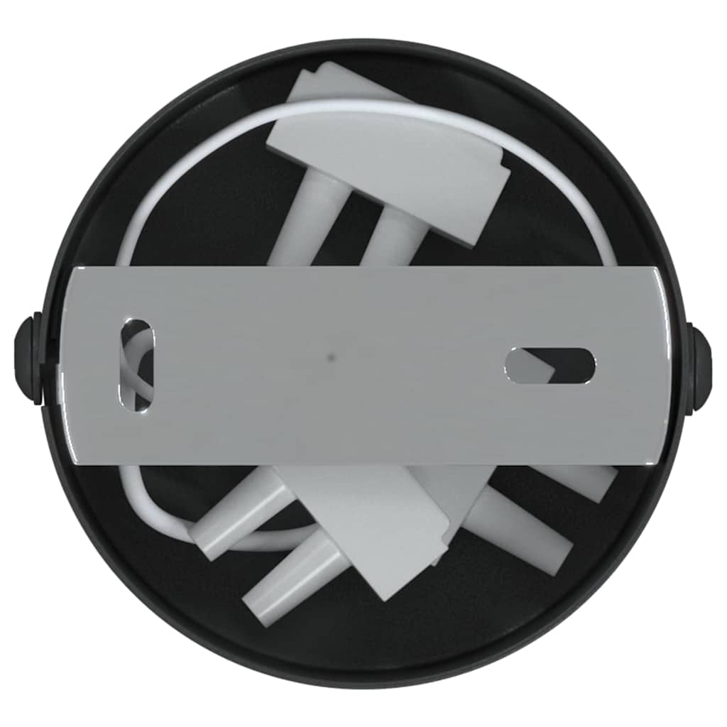 vidaXL Reflektor sufitowy Z reflektorami Czarny 6 x 6 x 16 cm Metal