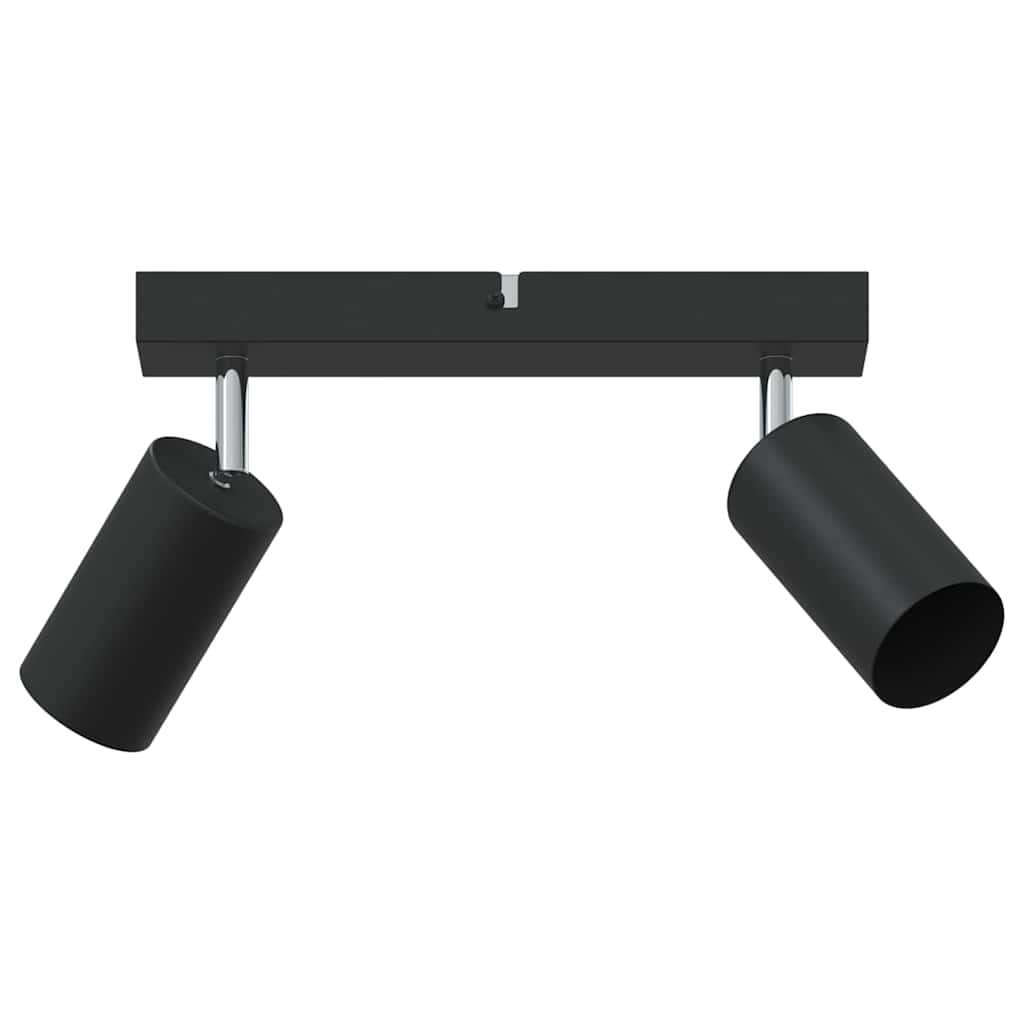 vidaXL Reflektor sufitowy Z reflektorami Czarny 26 x 6 x 16 cm Metal