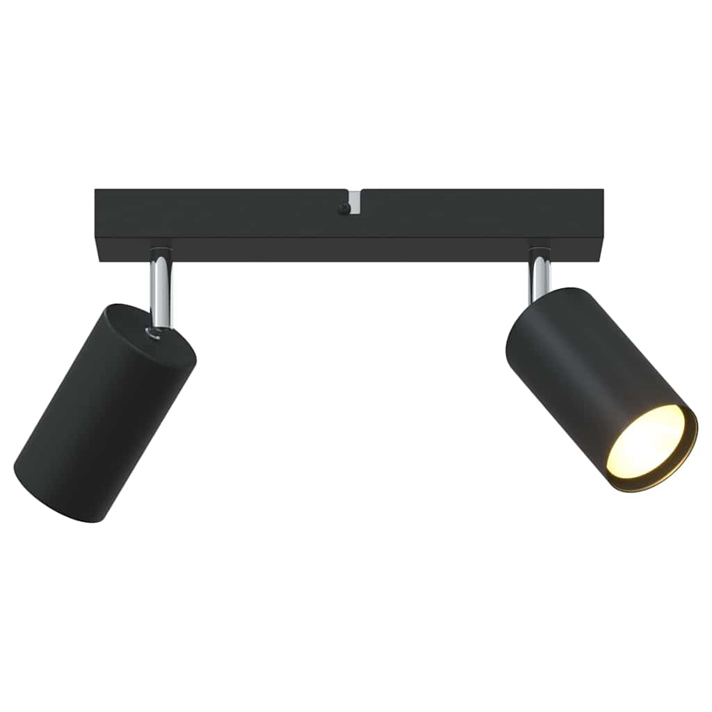 vidaXL Reflektor sufitowy Z reflektorami Czarny 26 x 6 x 16 cm Metal