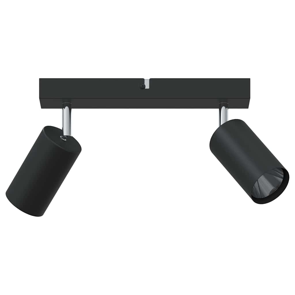 vidaXL Reflektor sufitowy Z reflektorami Czarny 26 x 6 x 16 cm Metal