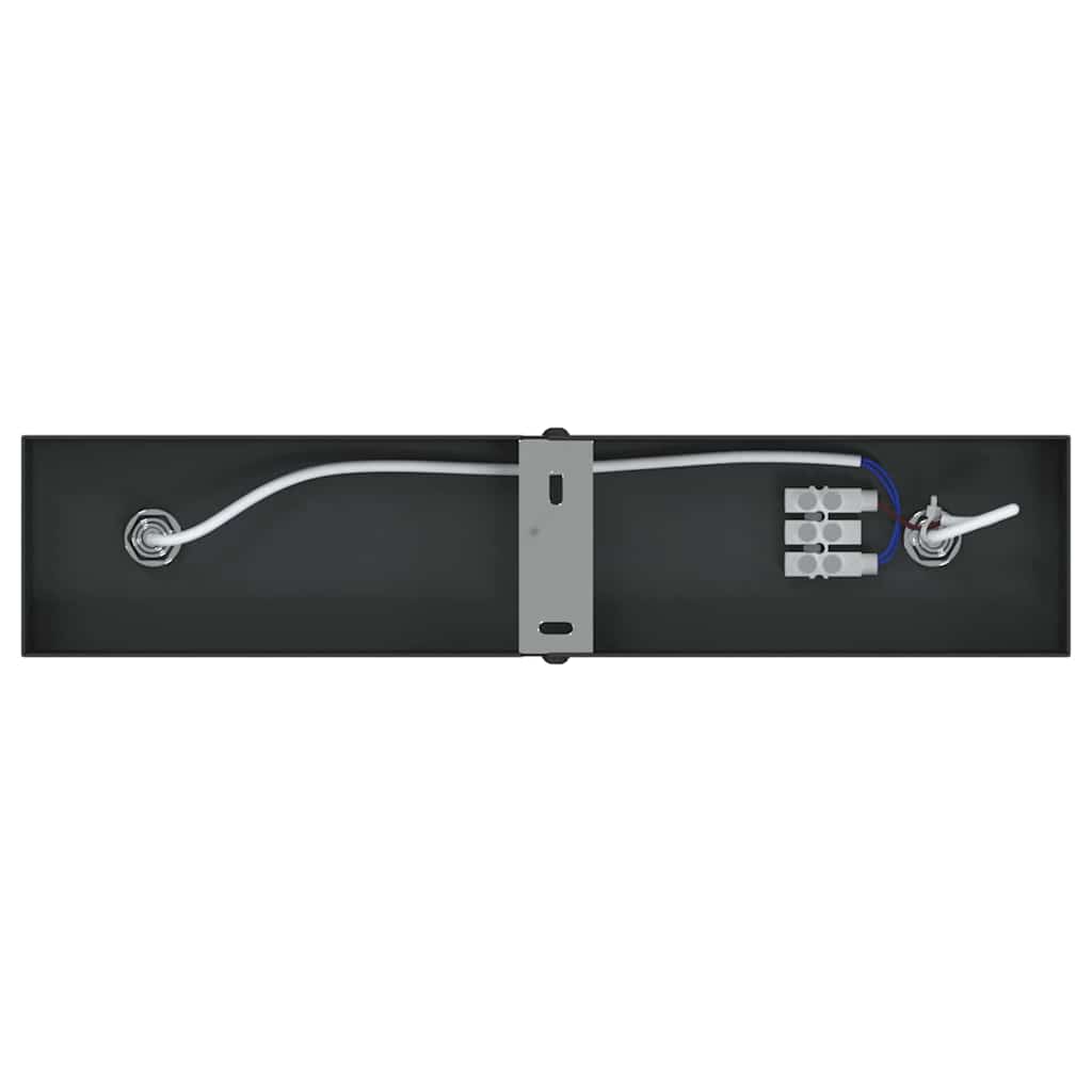 vidaXL Reflektor sufitowy Z reflektorami Czarny 26 x 6 x 16 cm Metal