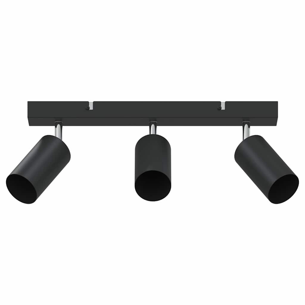 vidaXL Reflektor sufitowy Z reflektorami Czarny 38 x 6 x 16 cm Metal