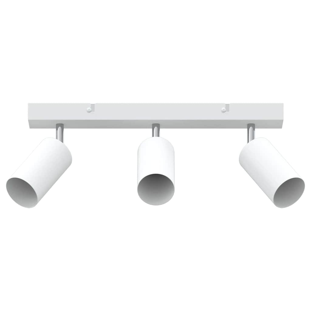 vidaXL Reflektor sufitowy Z reflektorami Biały 38 x 6 x 16 cm Metal