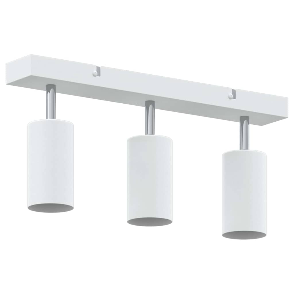 vidaXL Reflektor sufitowy Z reflektorami Biały 38 x 6 x 16 cm Metal